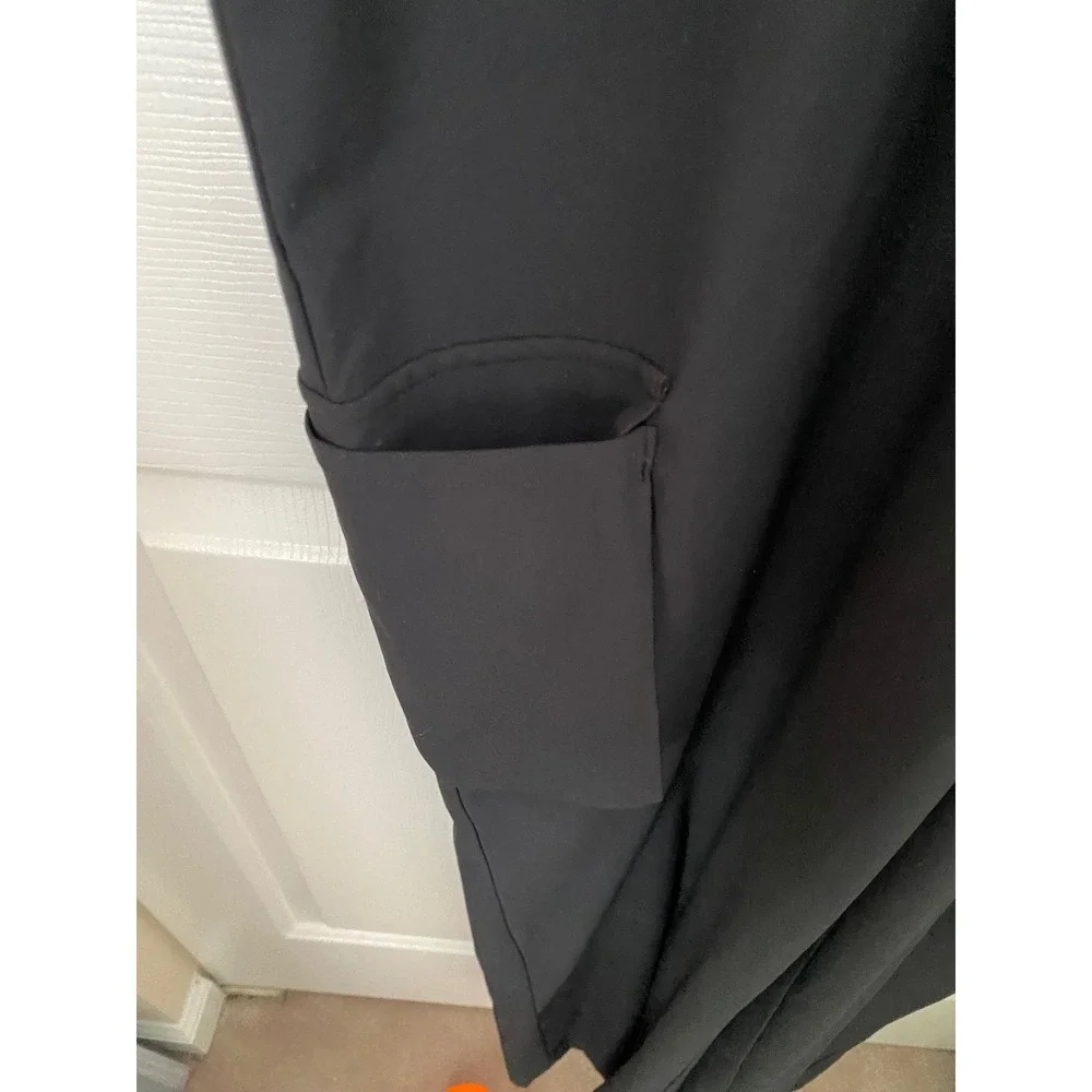 Beyond Yoga City Chic Cargo Jumpsuit Women S Black Long SleeveDrawstring Utility